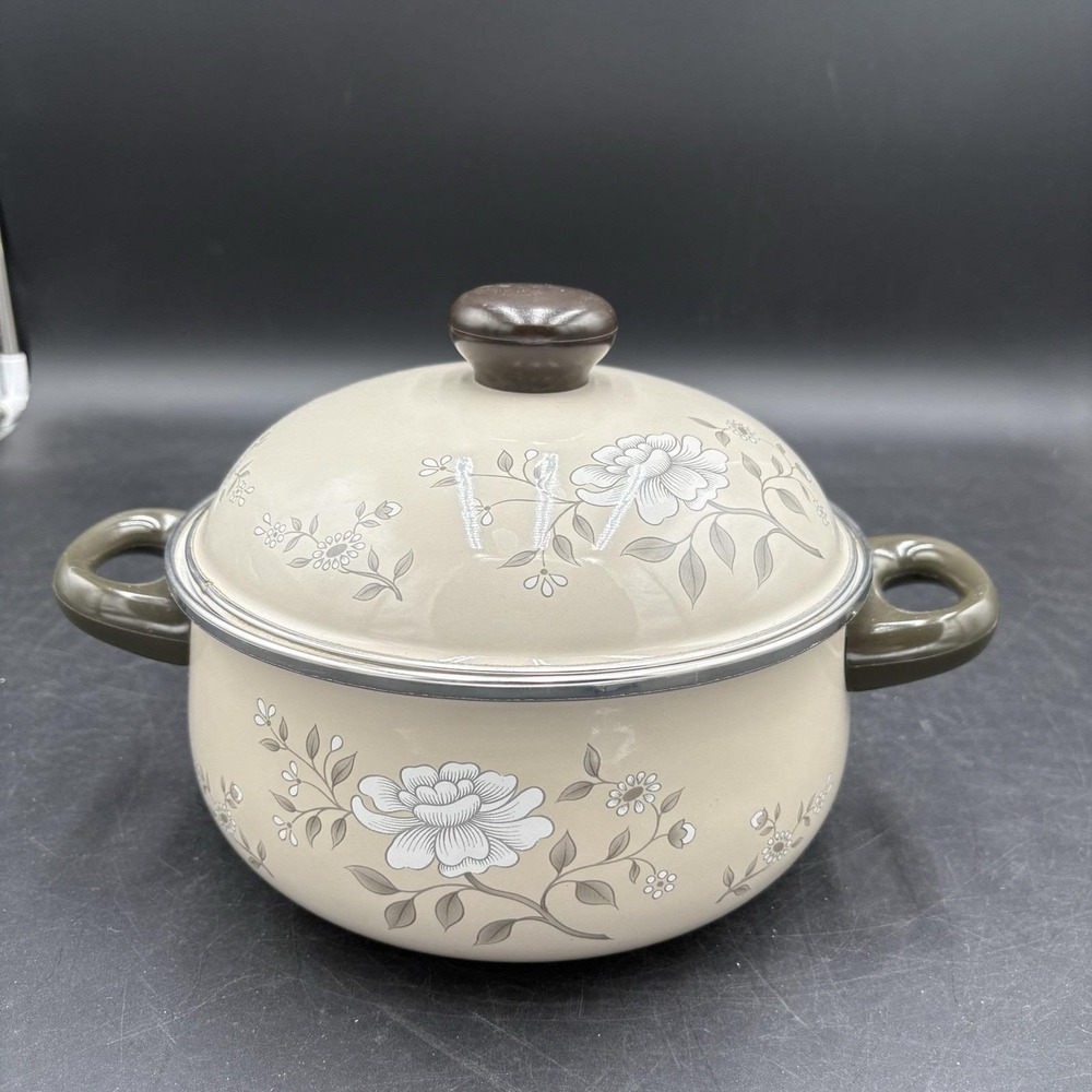 Southern Collection 7qt Stew Pot With Cover Porcelain On Steel Gourmet Pot